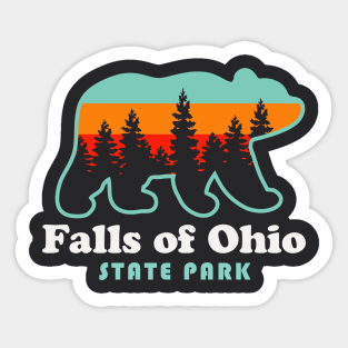 Falls of Ohio State Park Bear Clarksville Indiana Sticker